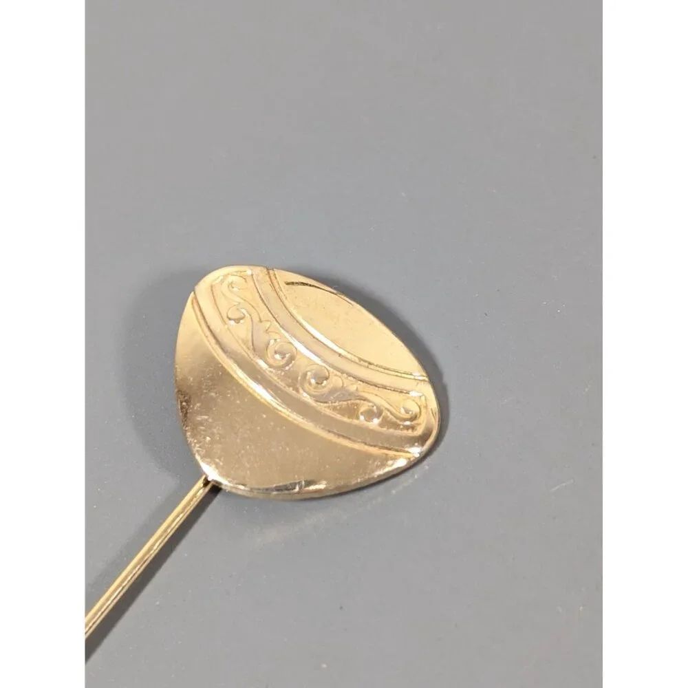 Vintage Gold Tone Scroll Stick Pin Classic‎